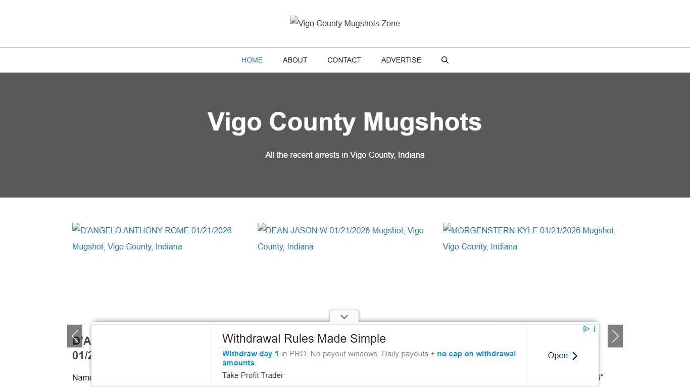 Vigo County Mugshots Zone